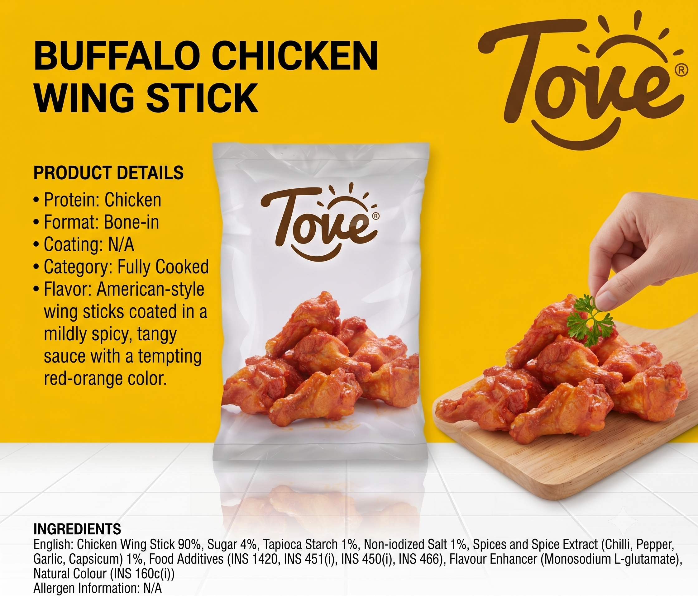 Buffalo Chicken Wing Stick