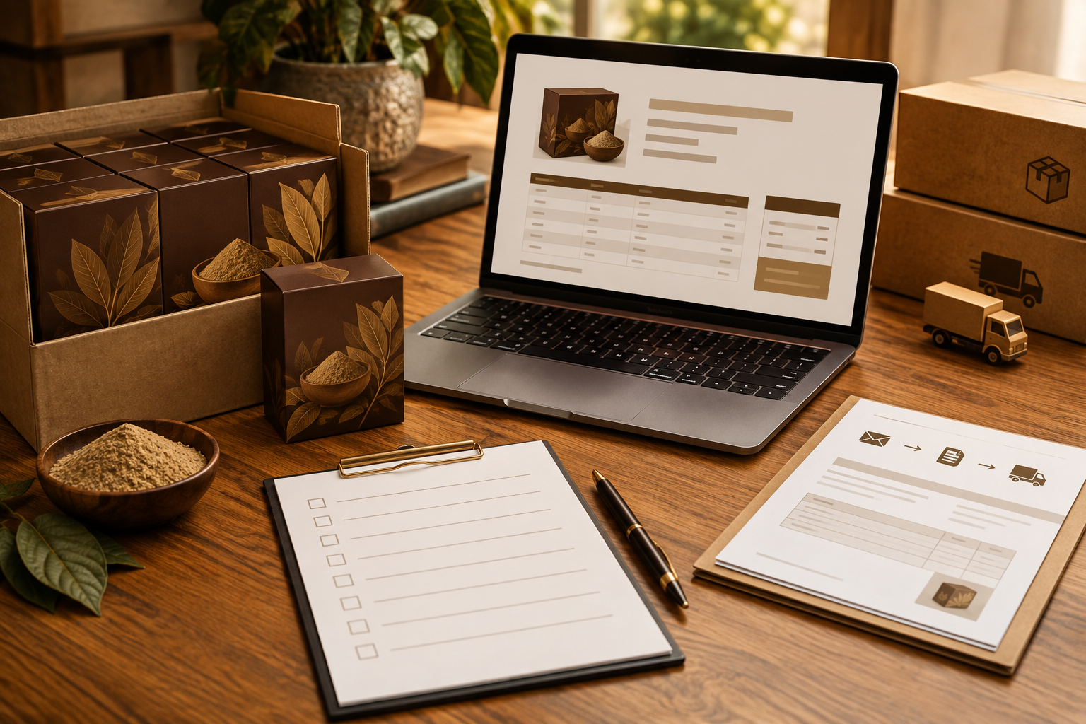 TOVE FOODS wholesale enquiry and order workflow